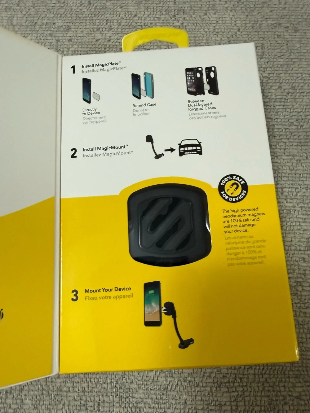 MagicMount Power Magnetic Car Phone Mount - Black